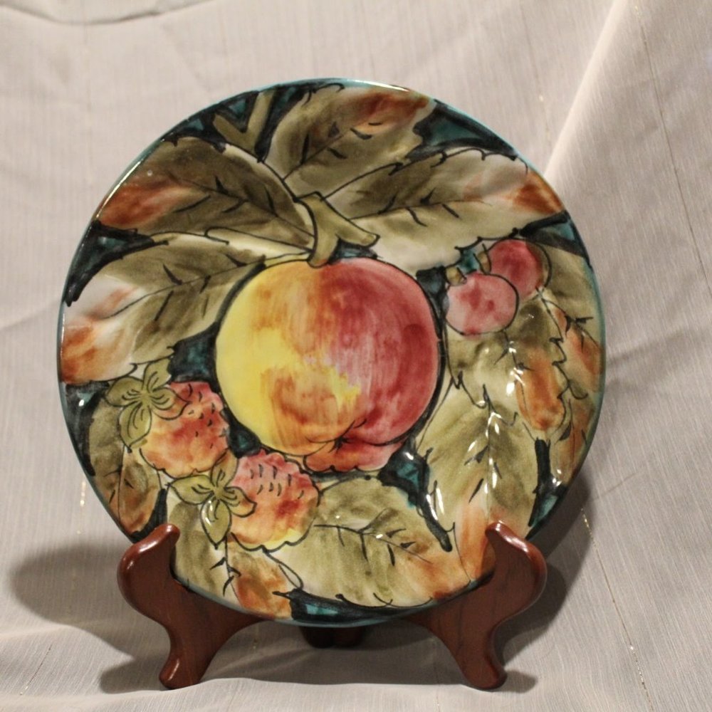 Hand painted made in Italy plate